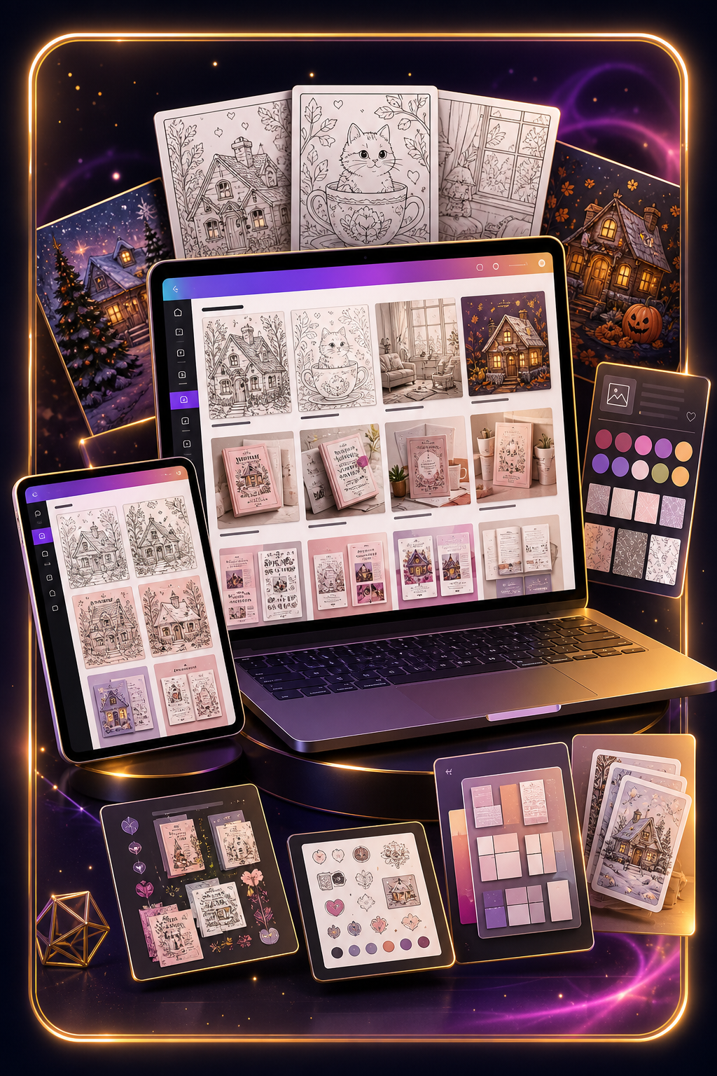 Canva template pack preview